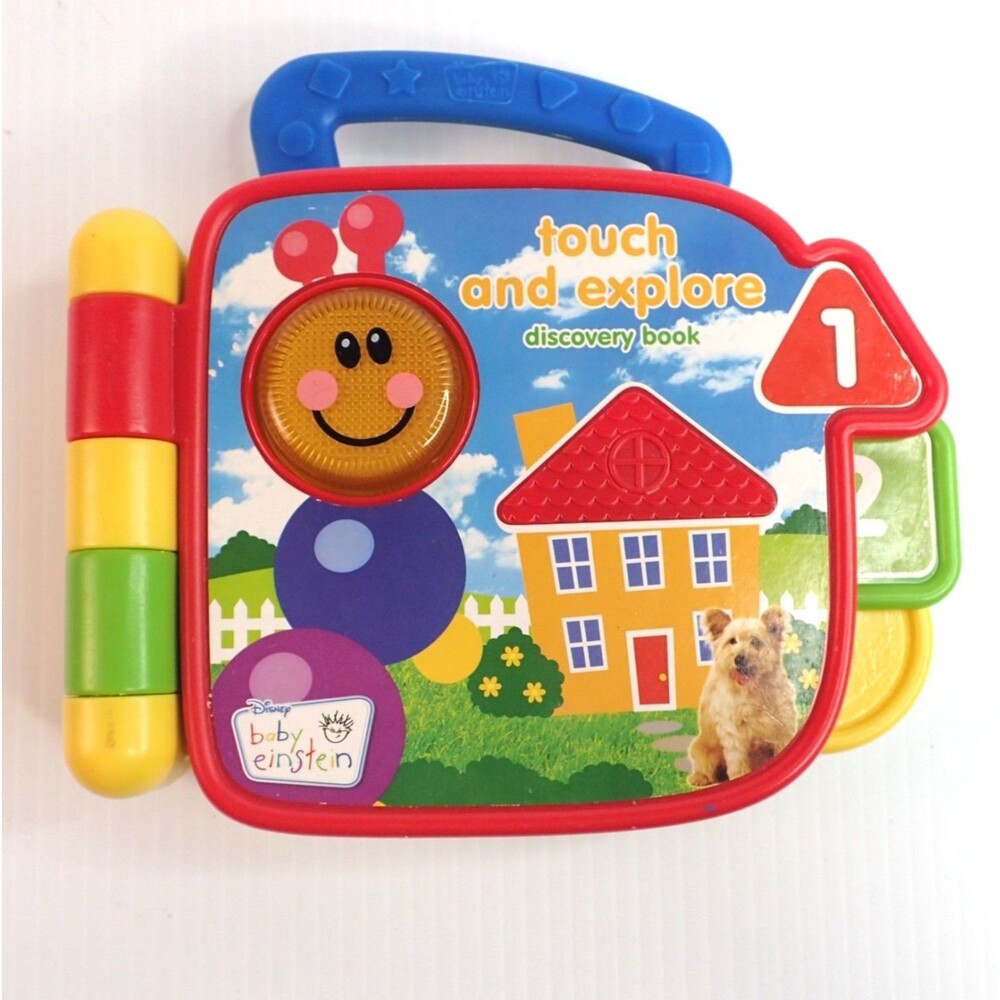 Baby Einstein Touch and Explore Discovery Book - English Spanish French